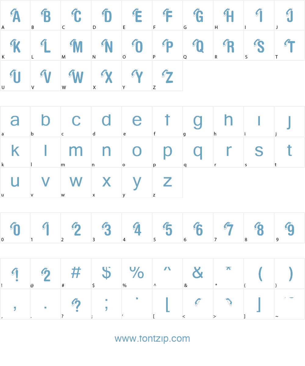 KR Call Me Font Character